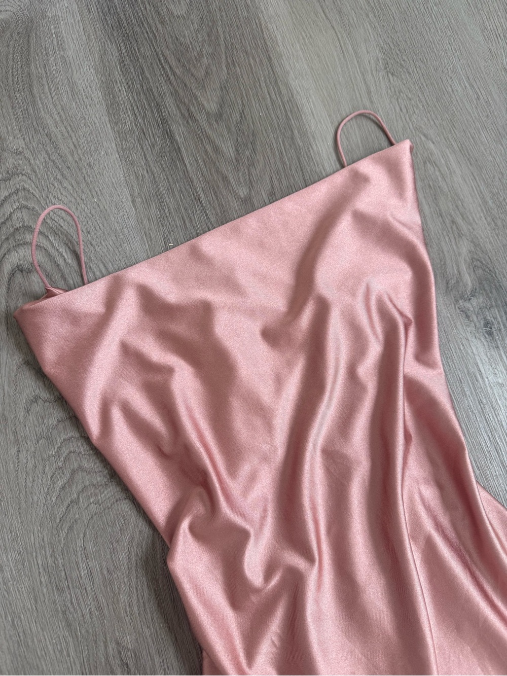 Lovely Day Rose Pink Satin Slip Mini Dress - Picture 2 of 6